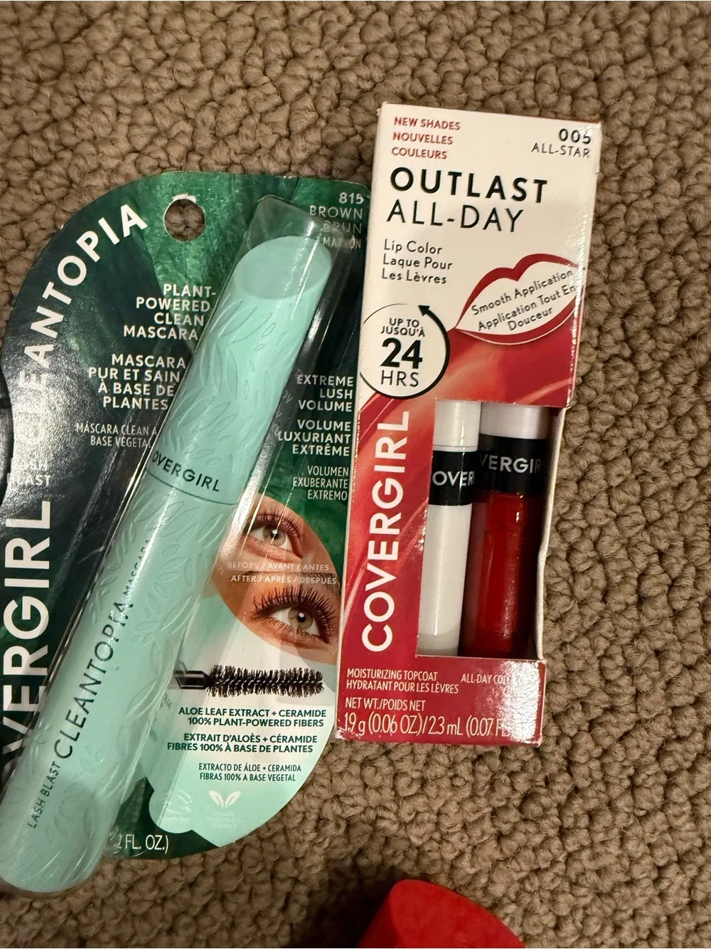 COVERGIRL Eyeshadow Duo in Pink & Tan with Remover Oil